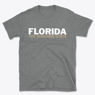  Florida White and Gold Basic T-Shirt