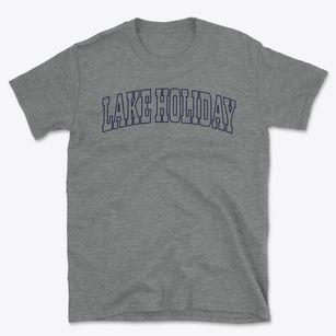 Lake Holiday Illinois Trendy Block Basic T-Shirt