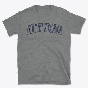 Mount Vernon Maine Trendy Block Basic T-Shirt