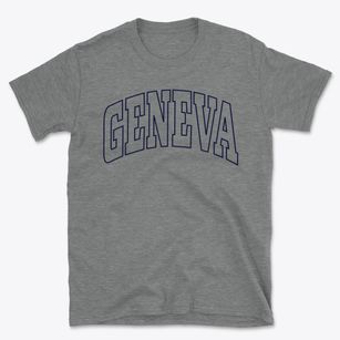 Geneva Indiana Trendy Block Basic T-Shirt