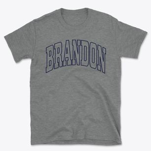 Brandon Mississippi Trendy Block Basic T-Shirt