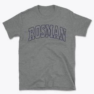 Rosman North Carolina Trendy Block Basic T-Shirt
