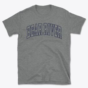 Bear River Wyoming Trendy Block Basic T-Shirt