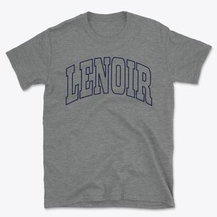 Lenoir North Carolina Trendy Block Basic T-Shirt
