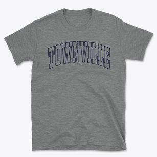 Townville Pennsylvania Trendy Block Basic T-Shirt