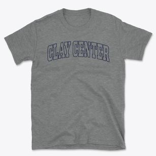 Clay Center Ohio Trendy Block Basic T-Shirt