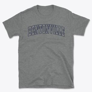 Bentonville Ohio Trendy Block Basic T-Shirt
