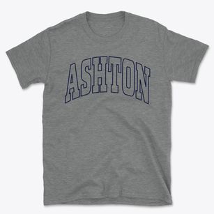 Ashton Nebraska Trendy Block Basic T-Shirt