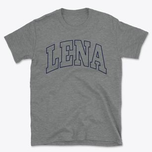 Lena Mississippi Trendy Block Basic T-Shirt