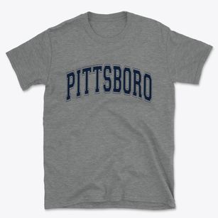Pittsboro North Carolina Varsity Basic T-Shirt