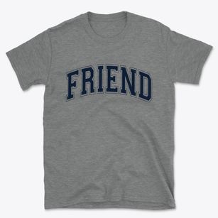 Friend Nebraska Varsity Basic T-Shirt