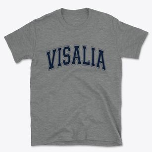 Visalia California Varsity Basic T-Shirt