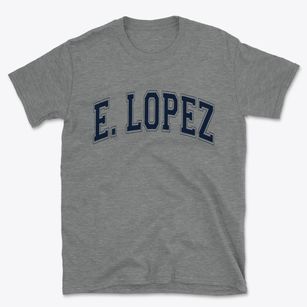 E. Lopez Texas Varsity Basic T-Shirt
