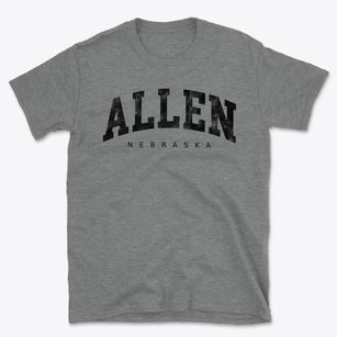Allen Nebraska Urban Vibe Basic T-Shirt