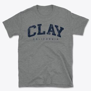 Clay California Urban Vibe Basic T-Shirt