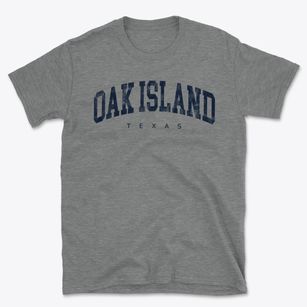 Oak Island Texas Urban Vibe Basic T-Shirt