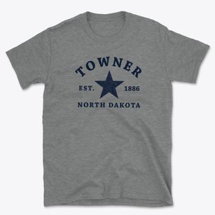 Towner North Dakota Star Basic T-Shirt