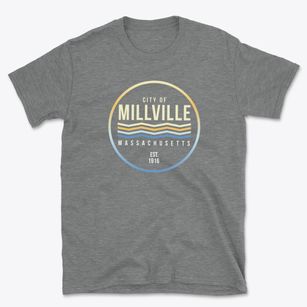 Millville Massachusetts Color Fade Basic T-Shirt