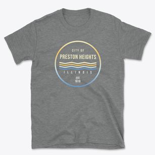 Preston Heights Illinois Color Fade Basic T-Shirt
