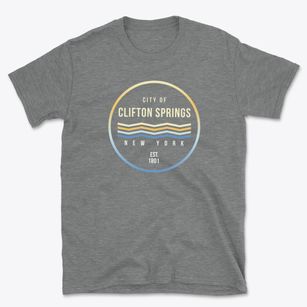 Clifton Springs New York Color Fade Basic T-Shirt