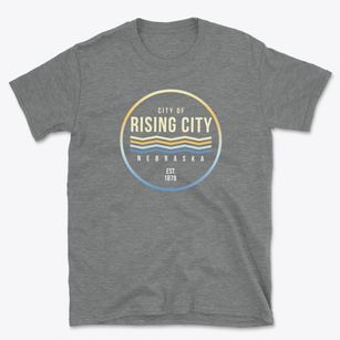 Rising City Nebraska Color Fade Basic T-Shirt