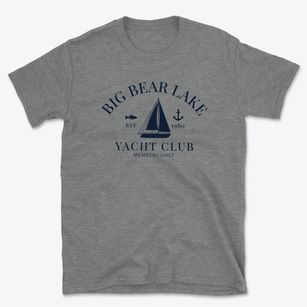 Big Bear Lake California Yacht Club Basic T-Shirt