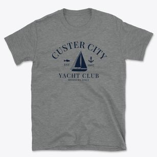 Custer City Oklahoma Yacht Club Basic T-Shirt