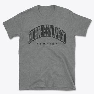 North Key Largo Florida Inline Basic T-Shirt