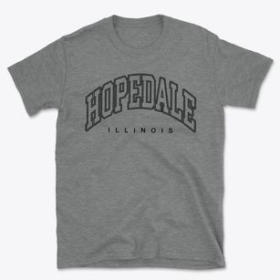 Hopedale Illinois Inline Basic T-Shirt