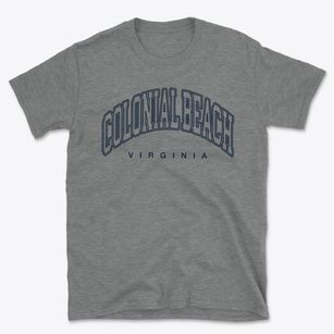 Colonial Beach Virginia Inline Basic T-Shirt