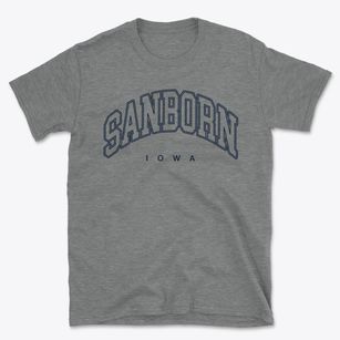 Sanborn Iowa Inline Basic T-Shirt