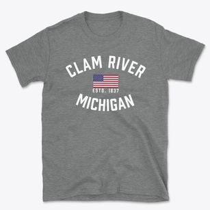 Clam River Michigan Patriot Basic T-Shirt
