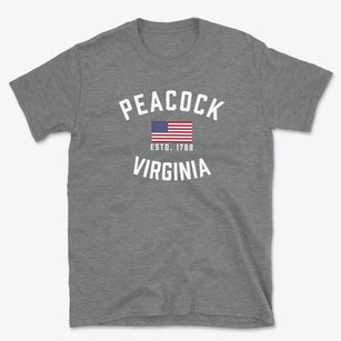 Peacock Virginia Patriot Basic T-Shirt