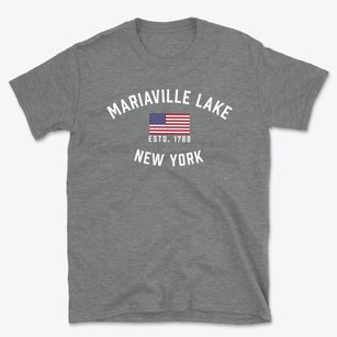 Mariaville Lake New York Patriot Basic T-Shirt