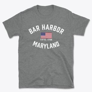 Bar Harbor Maryland Patriot Basic T-Shirt