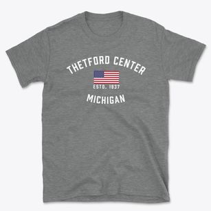Thetford Center Michigan Patriot Basic T-Shirt