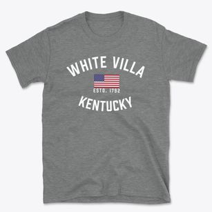 White Villa Kentucky Patriot Basic T-Shirt