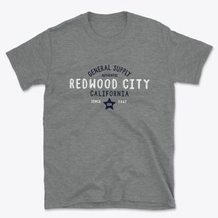 Redwood City California General Supply Basic T-Shirt