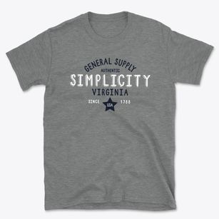 Simplicity Virginia General Supply Basic T-Shirt