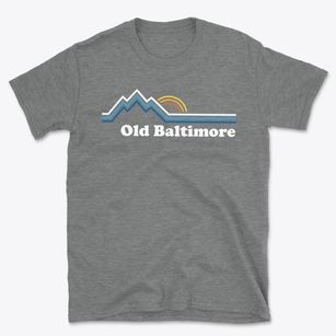 Old Baltimore Maryland Mountain View Basic T-Shirt