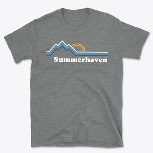 Summerhaven Maine Mountain View Basic T-Shirt