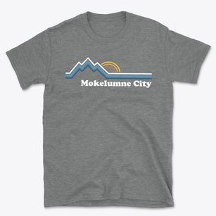 Mokelumne City California Mountain View Basic T-Shirt