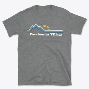 Pocahontas Village Virginia Mountain View Basic T-Shirt
