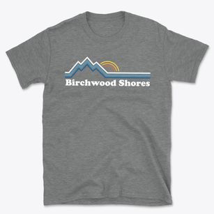 Birchwood Shores Michigan Mountain View Basic T-Shirt