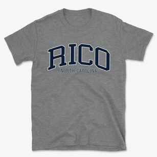 Rico North Carolina Traditional Basic T-Shirt