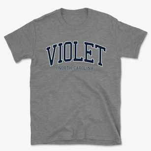 Violet North Carolina Traditional Basic T-Shirt