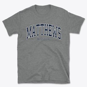 Matthews Missouri Traditional Basic T-Shirt