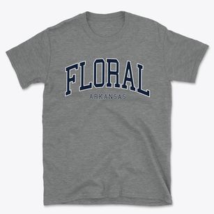 Floral Arkansas Traditional Basic T-Shirt