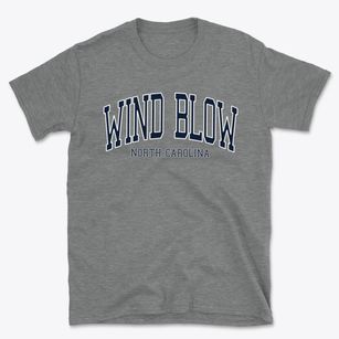Wind Blow North Carolina Traditional Basic T-Shirt