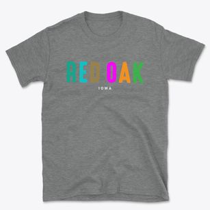 Red Oak Iowa Color Pop Basic T-Shirt